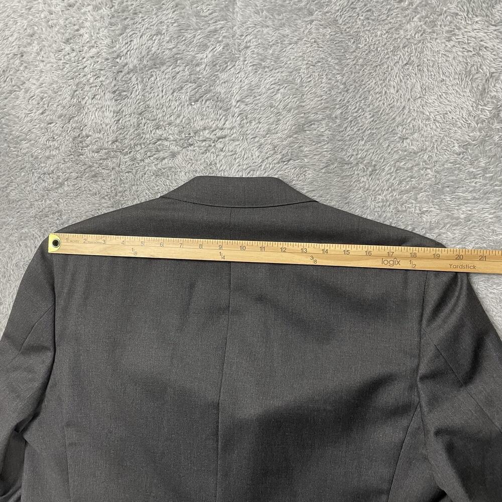 Canali Suit Jacket Mens IT 52R Gray Solid 100% Wool 2 Button Classic Fit Italy - Picture 12 of 15
